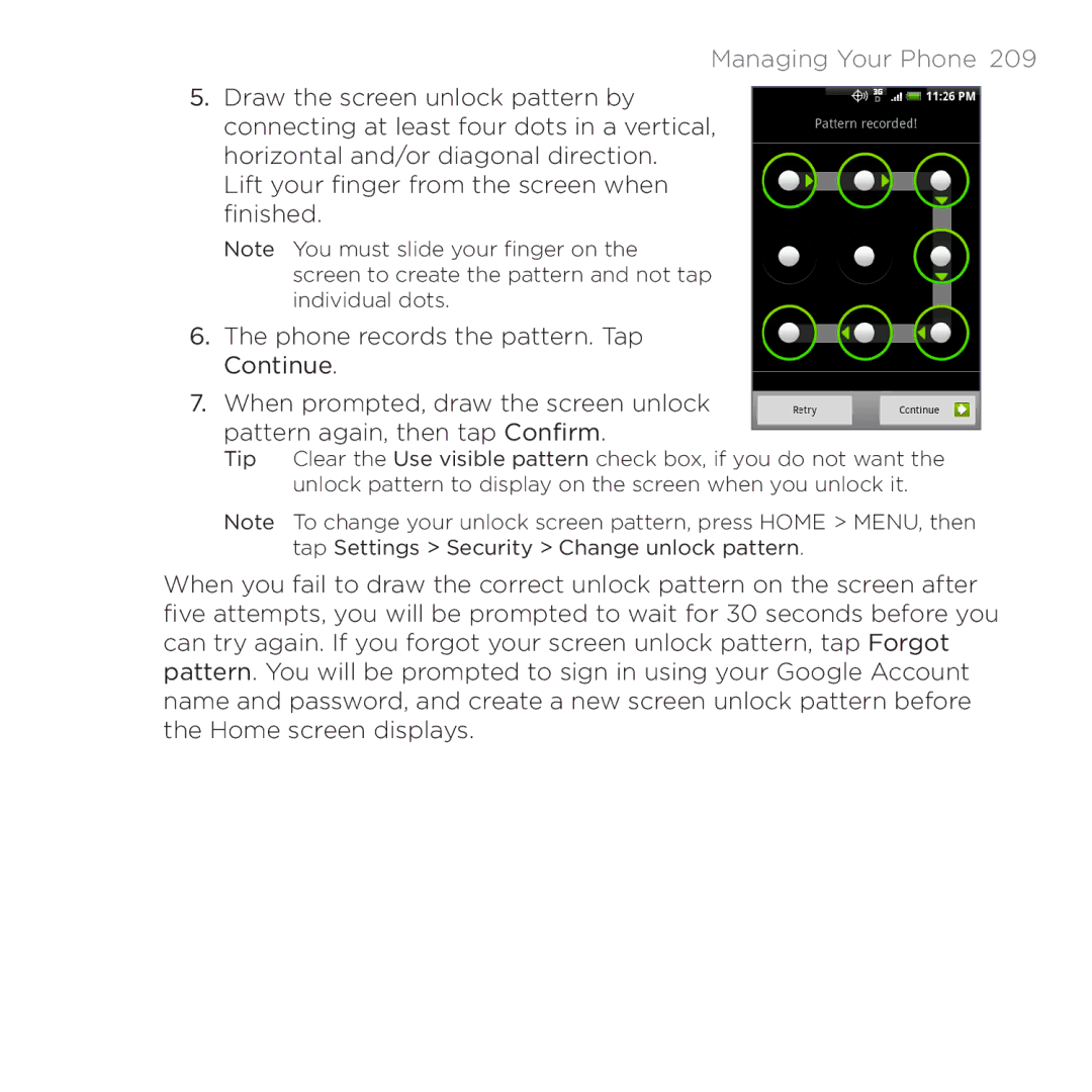 HTC PB00100 user manual Managing Your Phone  